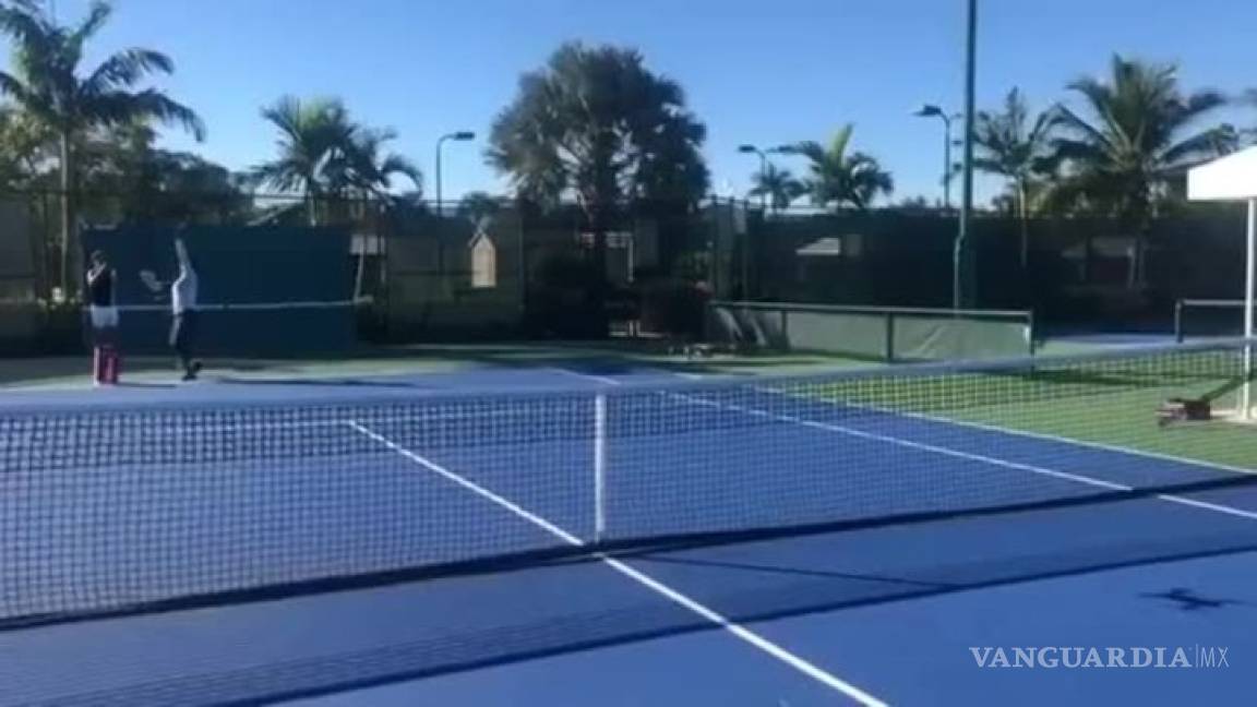 El impactante saque de Serena Williams que acabó con un drone