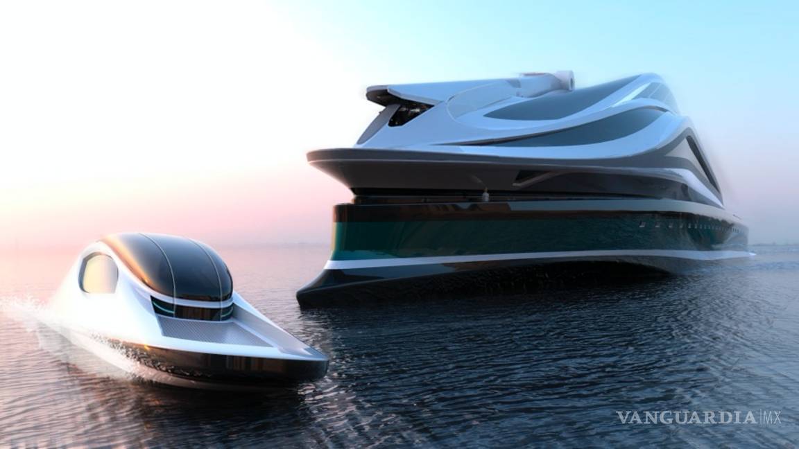 $!Avanguardia, un nuevo megayate de lujo de 137 metros emula la forma de un cisne
