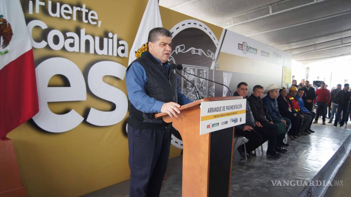Arrancan programa de pavimentación de 71 cuadras en Monclova con una inversión de 20 mdp