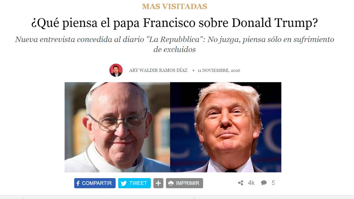 $!Noticias falsas que cobraron fuerza