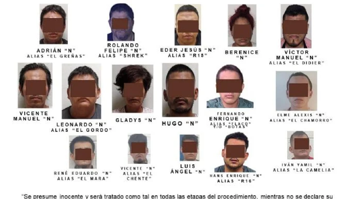 $!La Fiscalía de Veracruz dijo que por estos hechos hay 16 personas detenidas, presuntos integrantes del Cártel Jalisco Nueva Generación (CJNG)