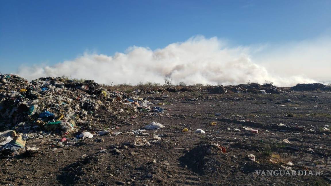 Nuevamente se incendia el relleno sanitario de Parras de la Fuente, Coahuila