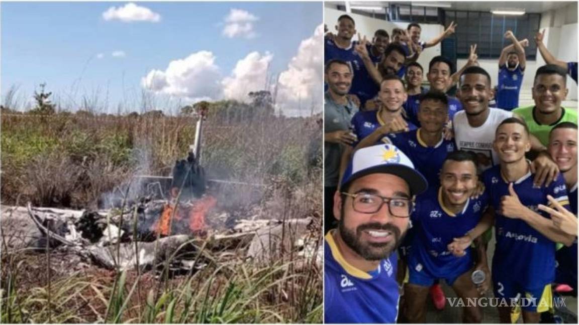 Mueren en accidente aéreo futbolistas de club brasileño y su presidente