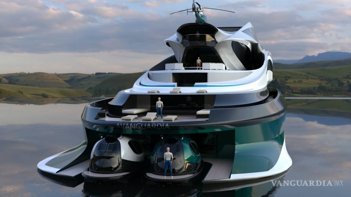 $!Avanguardia, un nuevo megayate de lujo de 137 metros emula la forma de un cisne