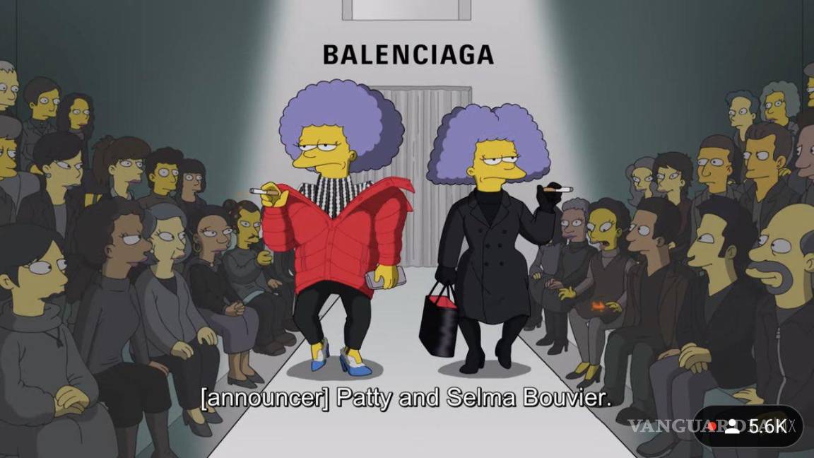 $!‘Desfilan’ Los Simpsons para Balenciaga en la Semana de la Moda en París