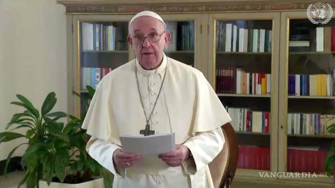 $!Da el papa Francisco un poderoso y crítico discurso en la 75 Asamblea General de la ONU