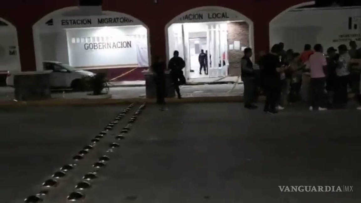 Reportan dos migrantes muertos tras motín en estación de Tabasco