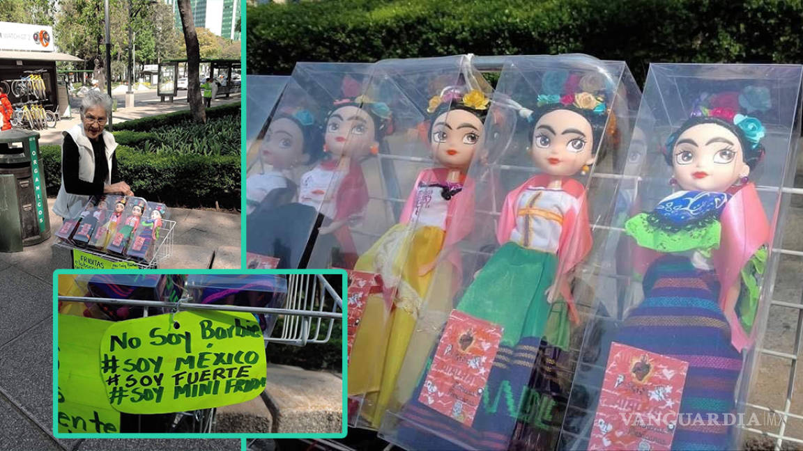 Abuelita se vuelve viral por vender 'Mini Fridas' en Ciudad de México