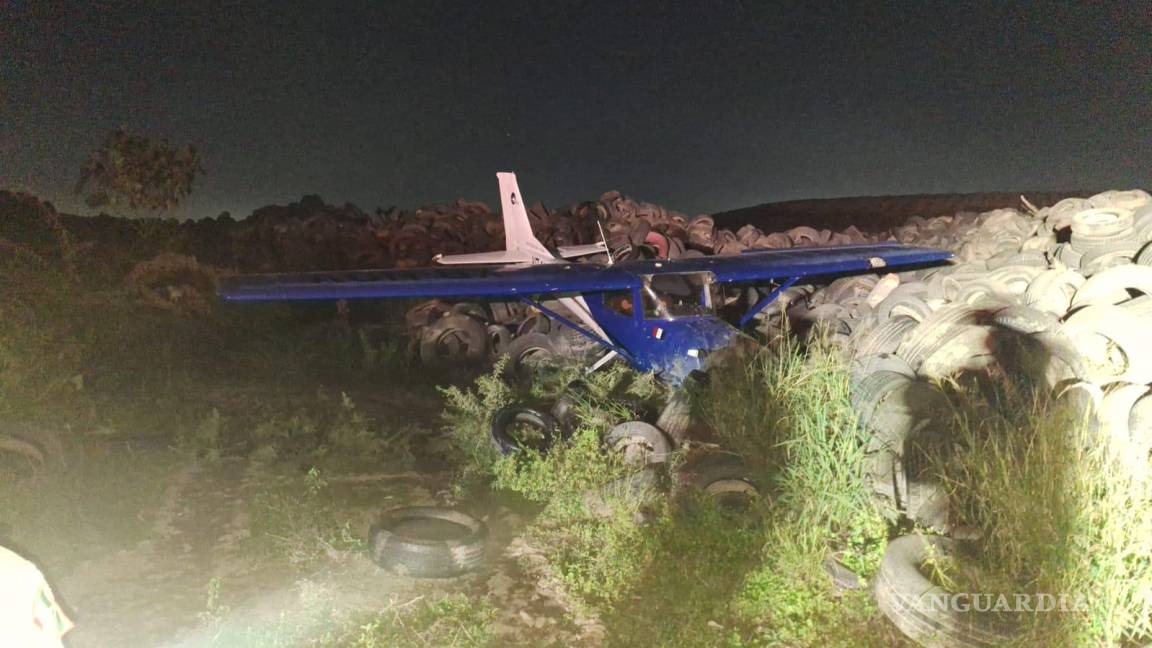 Avión aterriza de emergencia en Nuevo León con saldo de dos heridos