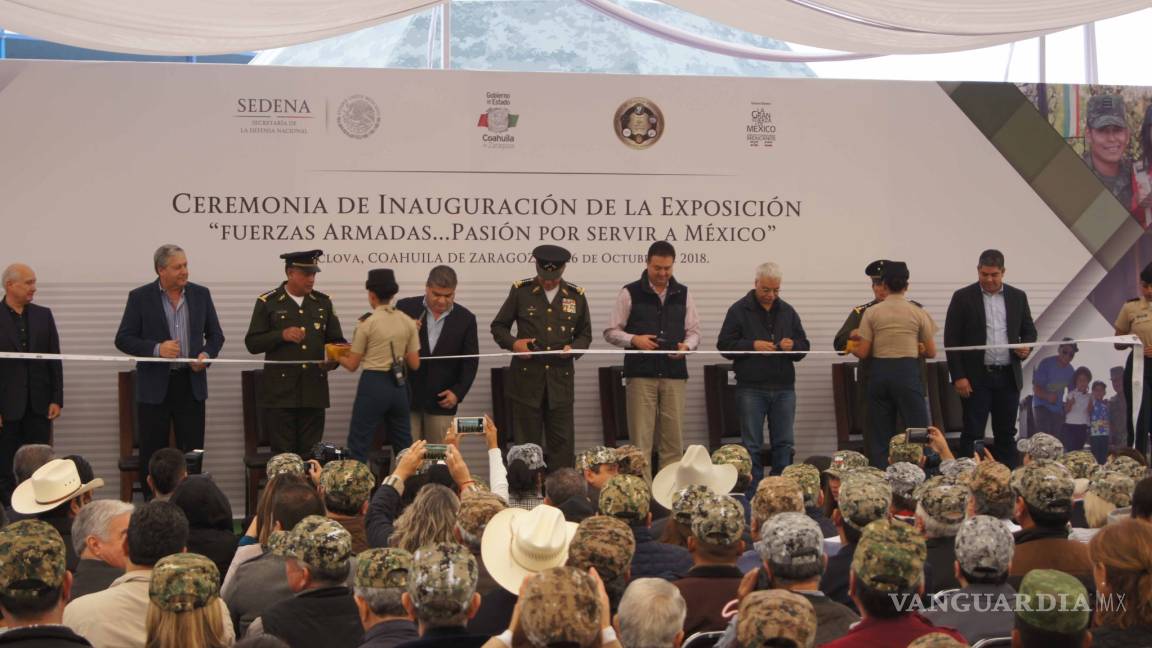 SEDENA y Miguel Riquelme inauguran en Monclova la exposición &quot;Fuerzas Armadas... Pasión por Servir a México&quot;