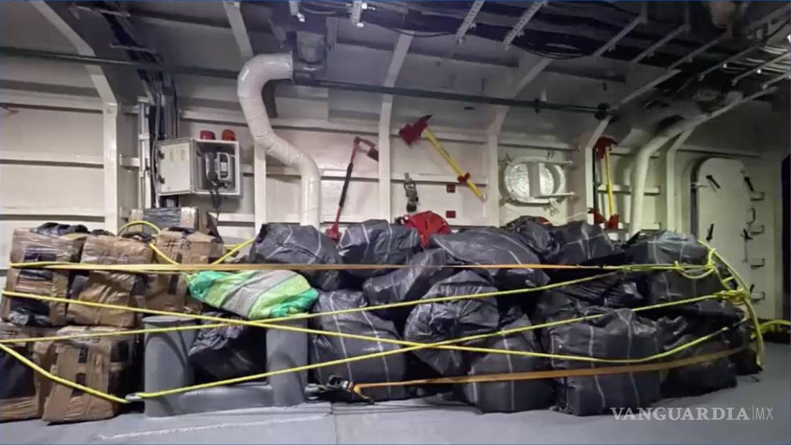 Marina asegura una tonelada de cocaína en embarcación interceptada en Chiapas