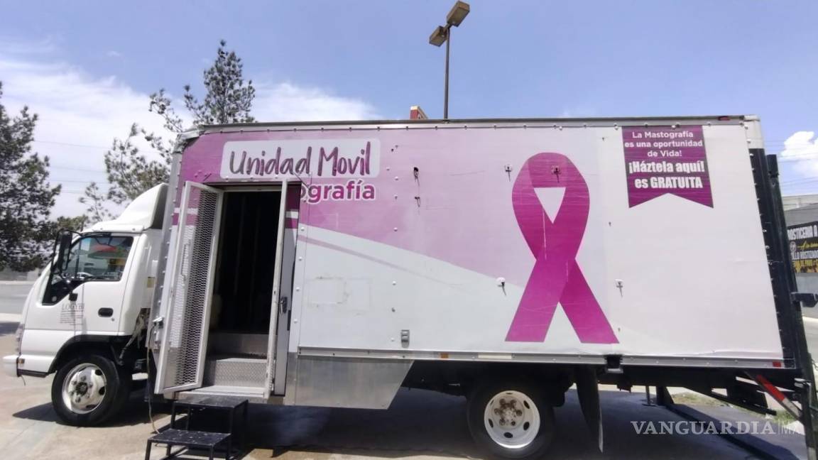 A tres regiones de Coahuila unidades móviles para detectar a tiempo cáncer de mama