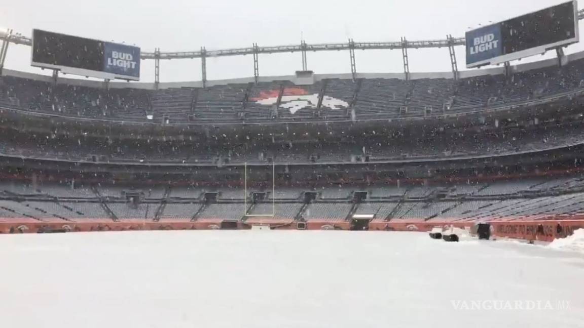 El juego entre Broncos y Rams se jugará con una intensa nevada