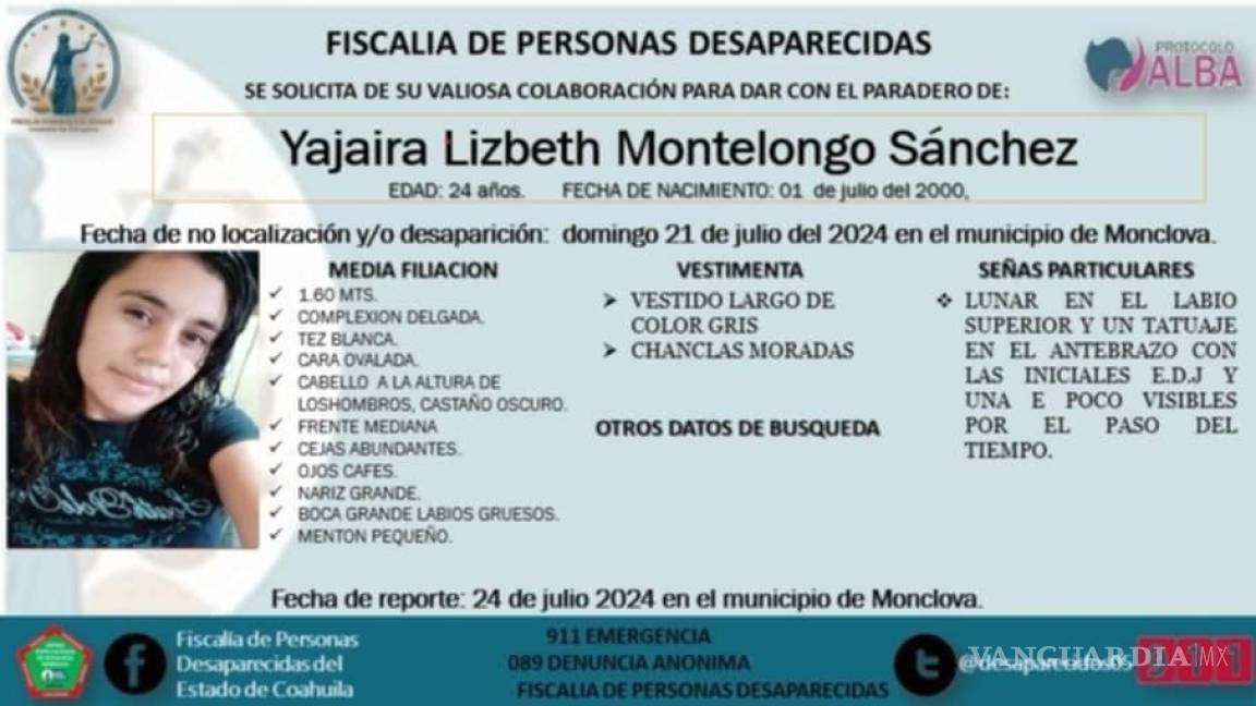 Osamenta encontrada en San Buenaventura es de Yajaira Lizbeth, desaparecida en esa ciudad