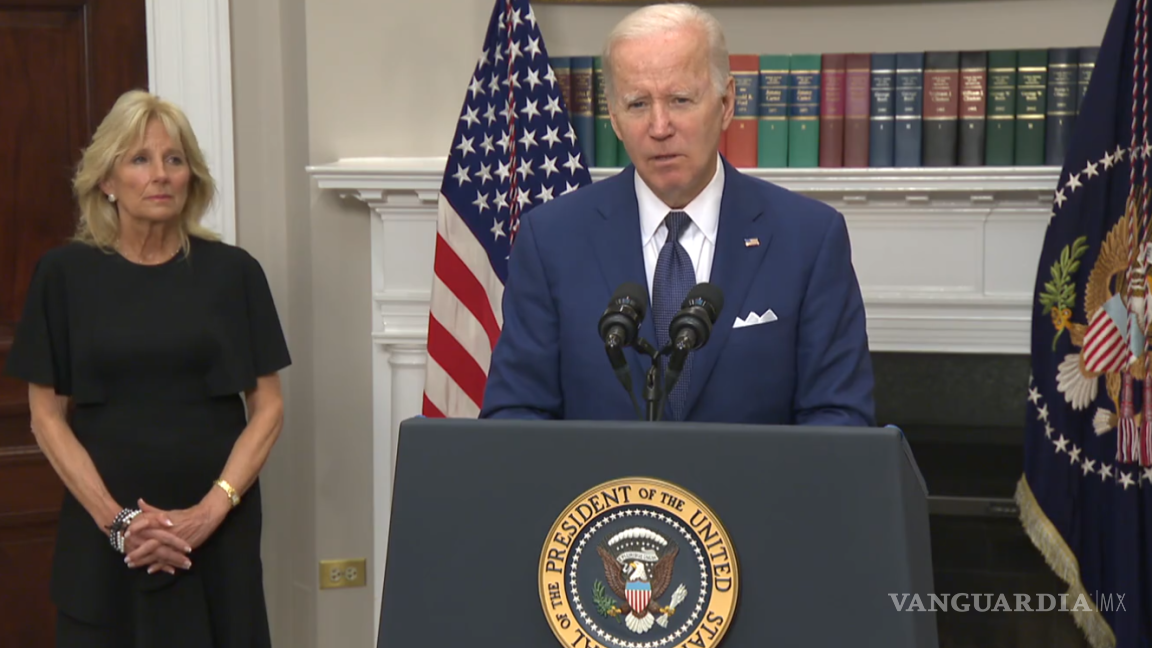 ‘Estoy harto, tenemos qué actuar’; Joe Biden da conferencia tras tiroteo en Texas