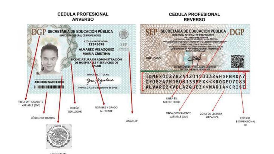 $!Así es una cédula profesional.
