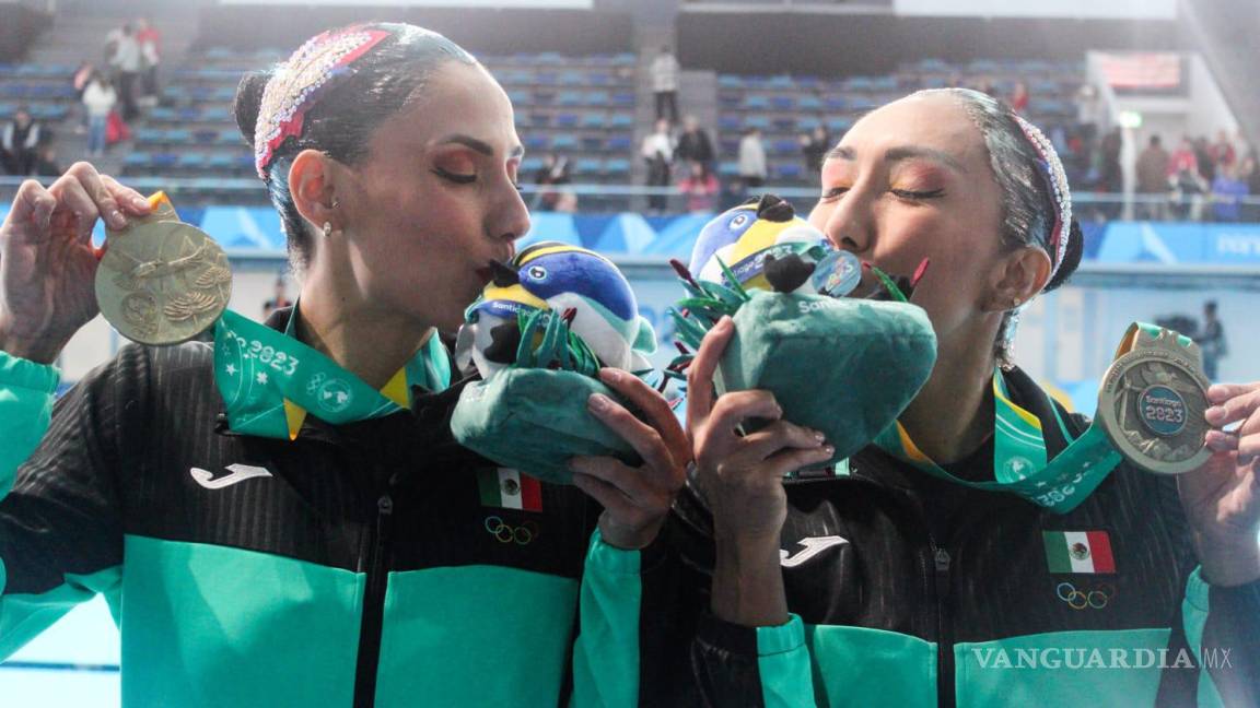 La ‘sirena’ mexicana Nuria Diosdado conquista los Panamericanos: junto a Joana Jiménez, se llevan el oro en nado sincronizado