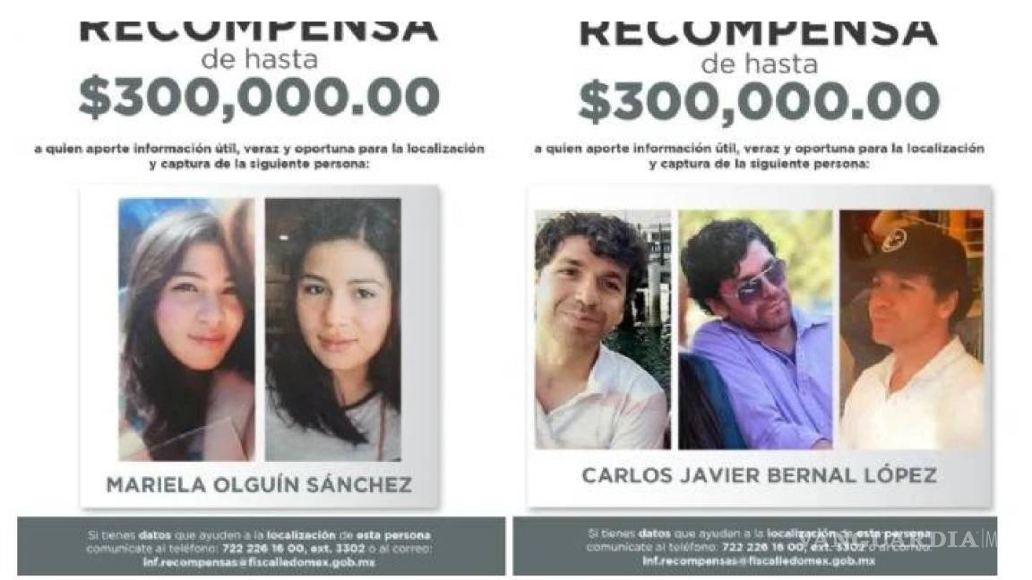 Buscan a pareja por asesinar a una mujer y su hijo en Edomex, ofrecen 600 mil pesos de recompensa