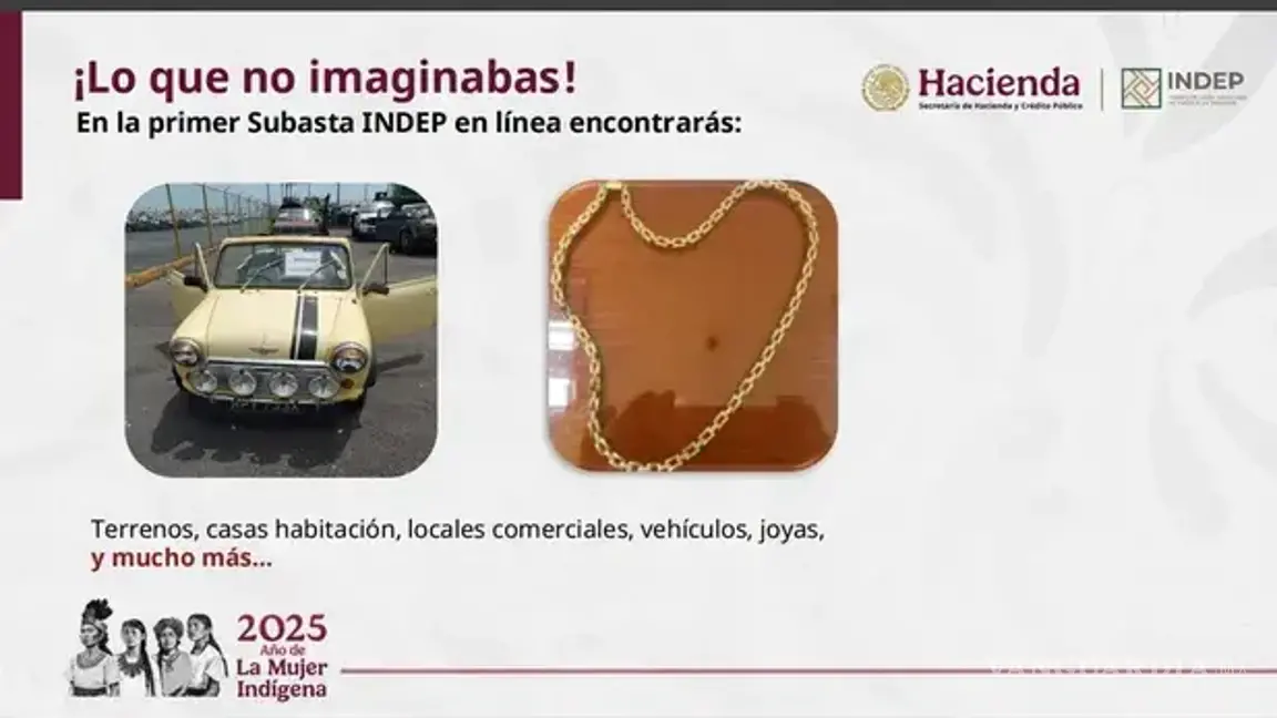 $!¿Cómo participar en la primera subasta del Indep? Podrás adquirir casas, autos, joyas y más