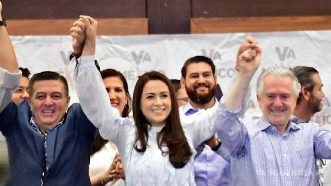 Teresa Jiménez, candidata de PRI, PAN y PRD en Aguascalientes, proclama su triunfo