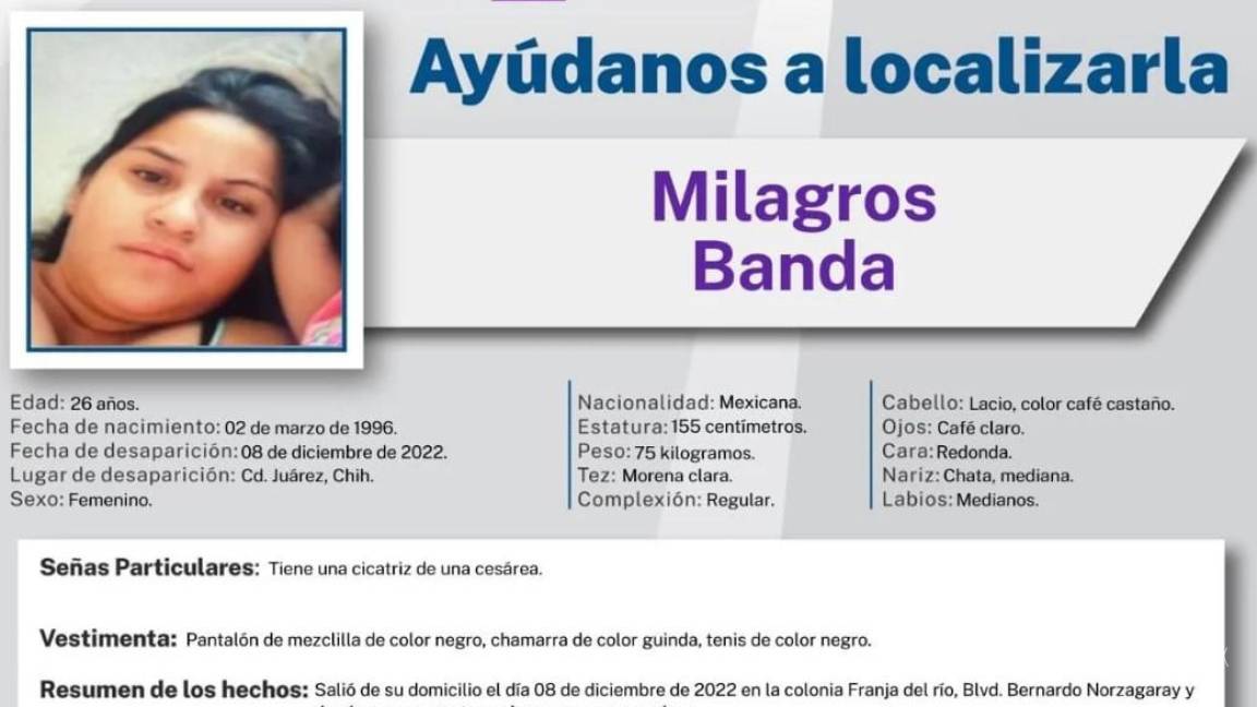 Busca Fiscalía de Chihuahua a 4 mujeres desaparecidas, una de ellas es menor de edad