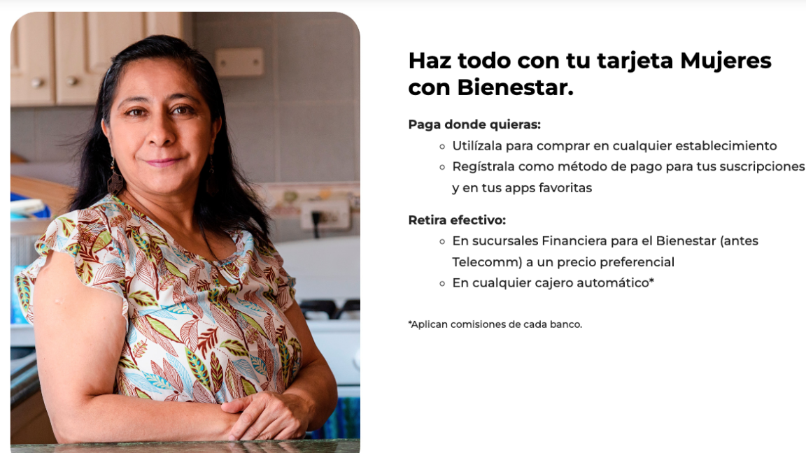 $!La tarjeta Mujeres con Bienestar incluye un paquete de seguros, asistencias y atención financiera