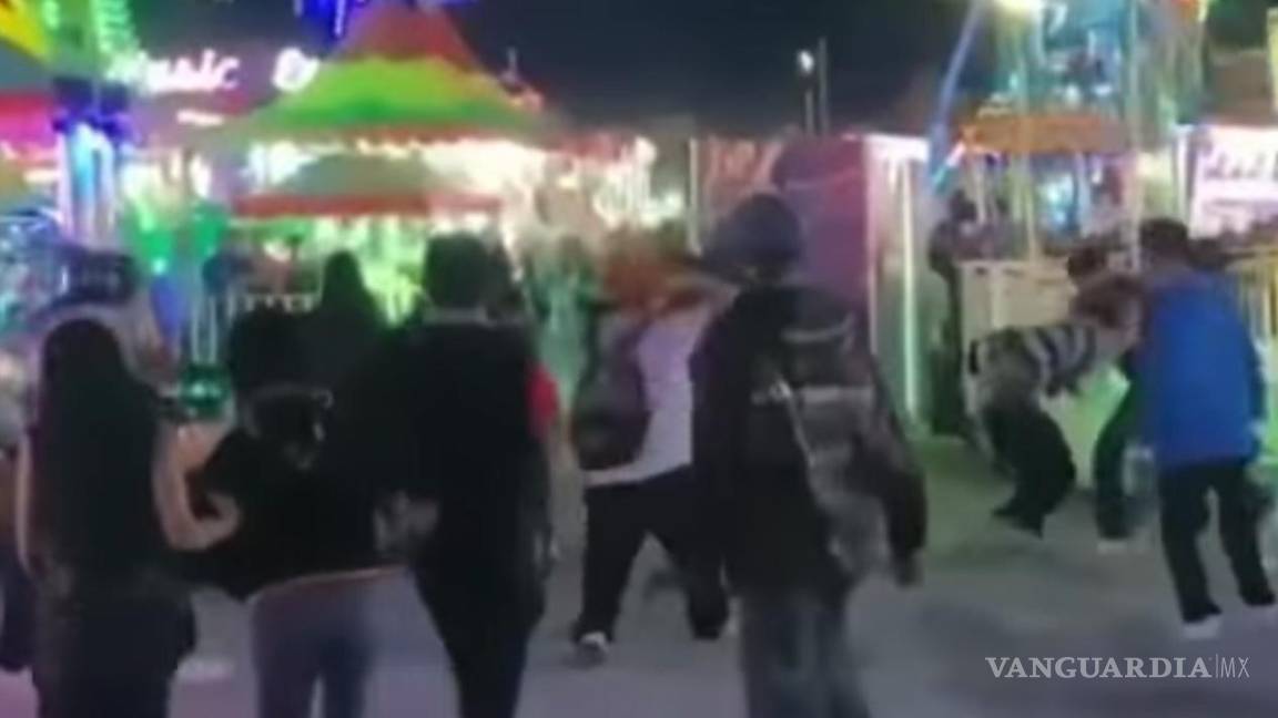 Feria de Saltillo: deja tres detenidos riña campal (video)