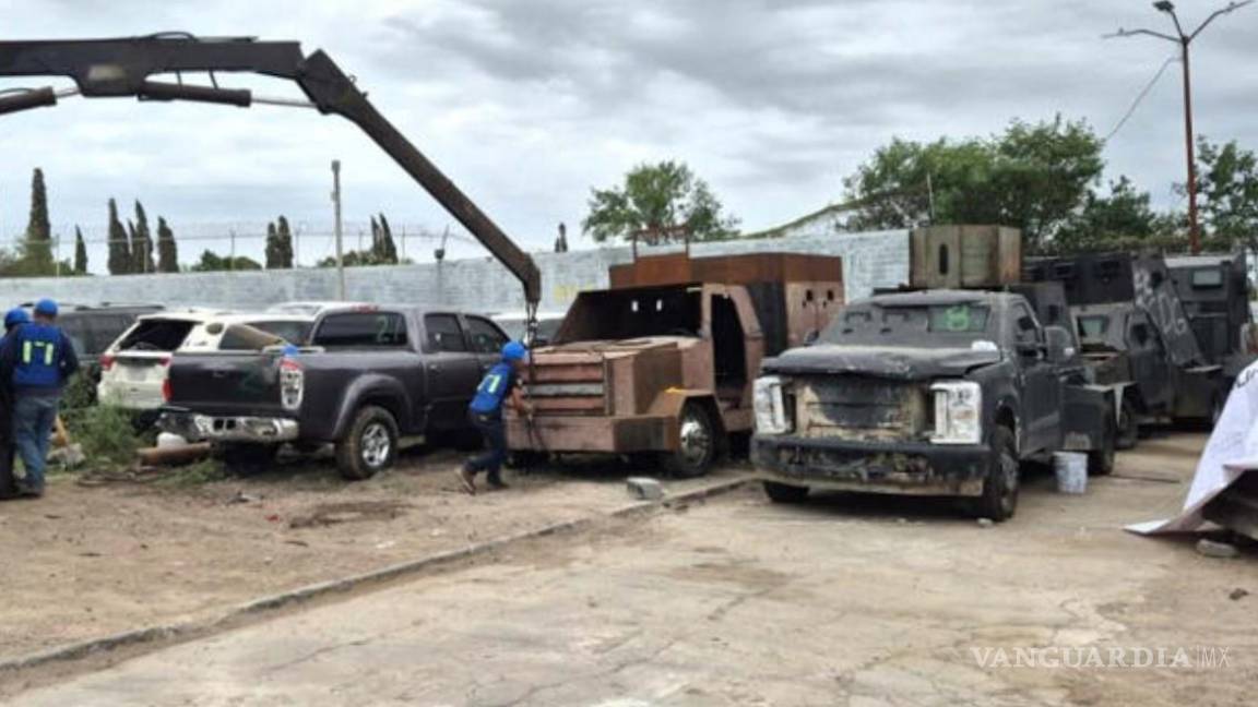 Destruye la FGR 33 autos monstruos en Tamaulipas