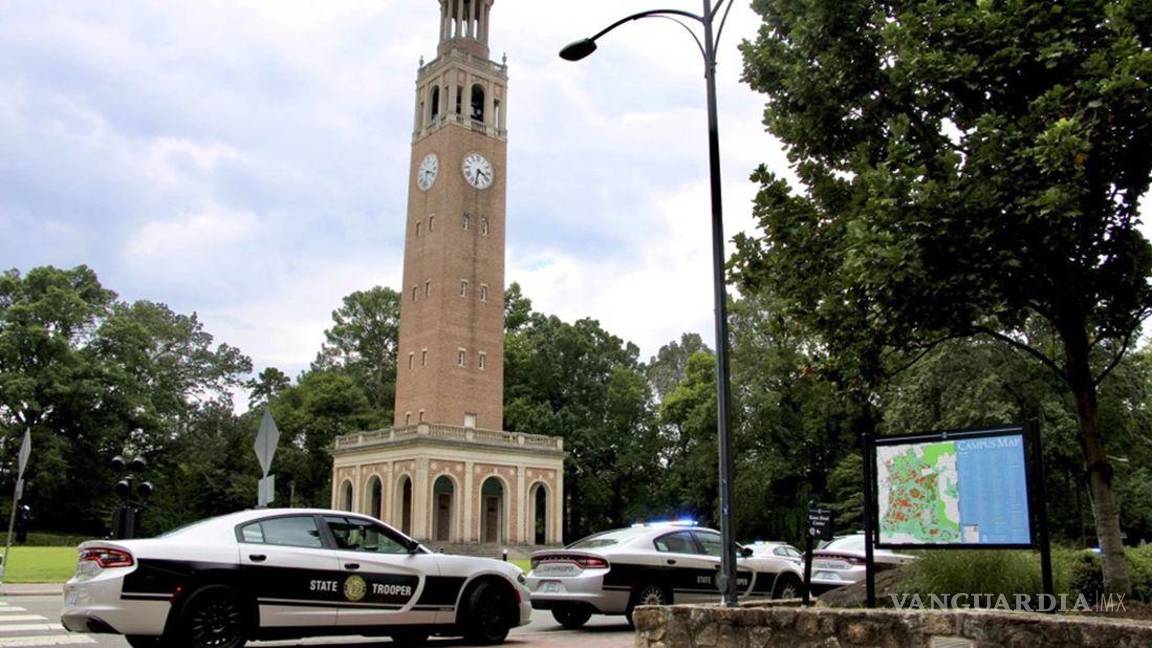 Detienen a alumno por asesinar a profesor en Universidad de Carolina del Norte
