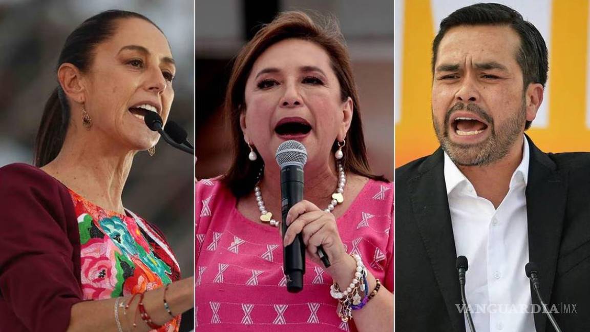 Elecciones 2024... ¿Dónde y cuándo serán los cierres de campaña de Claudia Sheinbaum, Xóchitl Gálvez y Álvarez Máynez?