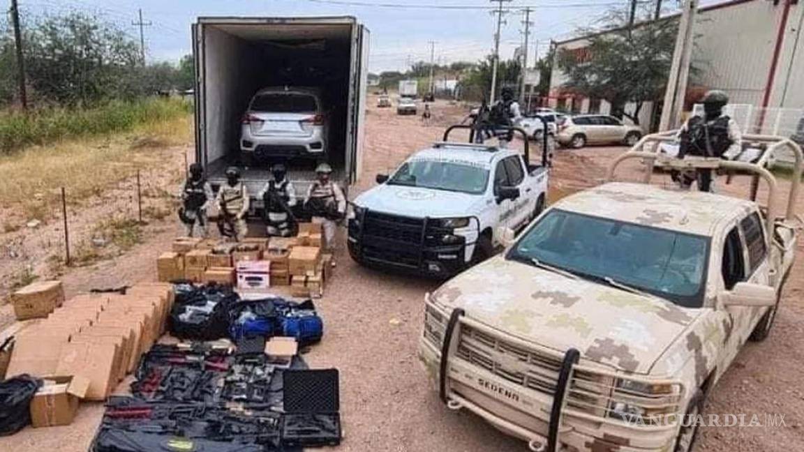 Elementos de la Guardia Nacional aceptaron soborno para dejar pasar traíler con armas en Sonora, huyeron tras abandonar su patrulla