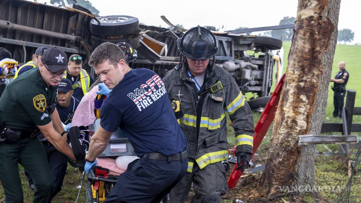 $!De acuerdo con la Patrulla de Carreteras de Florida, el accidente ocurrió poco antes de las 6:40 de la mañana.