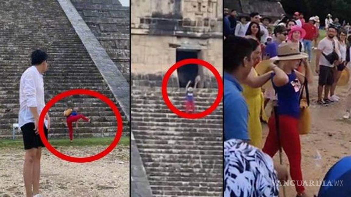 Lady Chichén Itzá fue multada por subir a pirámide