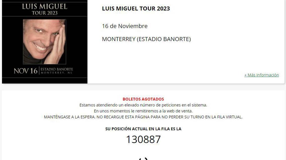 $!3 fechas en total tendrá Luis Miguel en Monterrey.