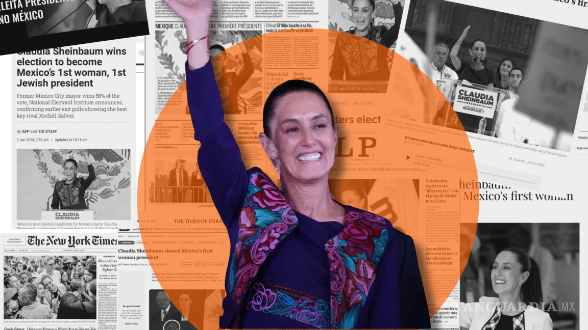Primera Presidenta de México y científica: Así describen periódicos del mundo a Claudia Sheinbaum tras ganar elecciones de 2024