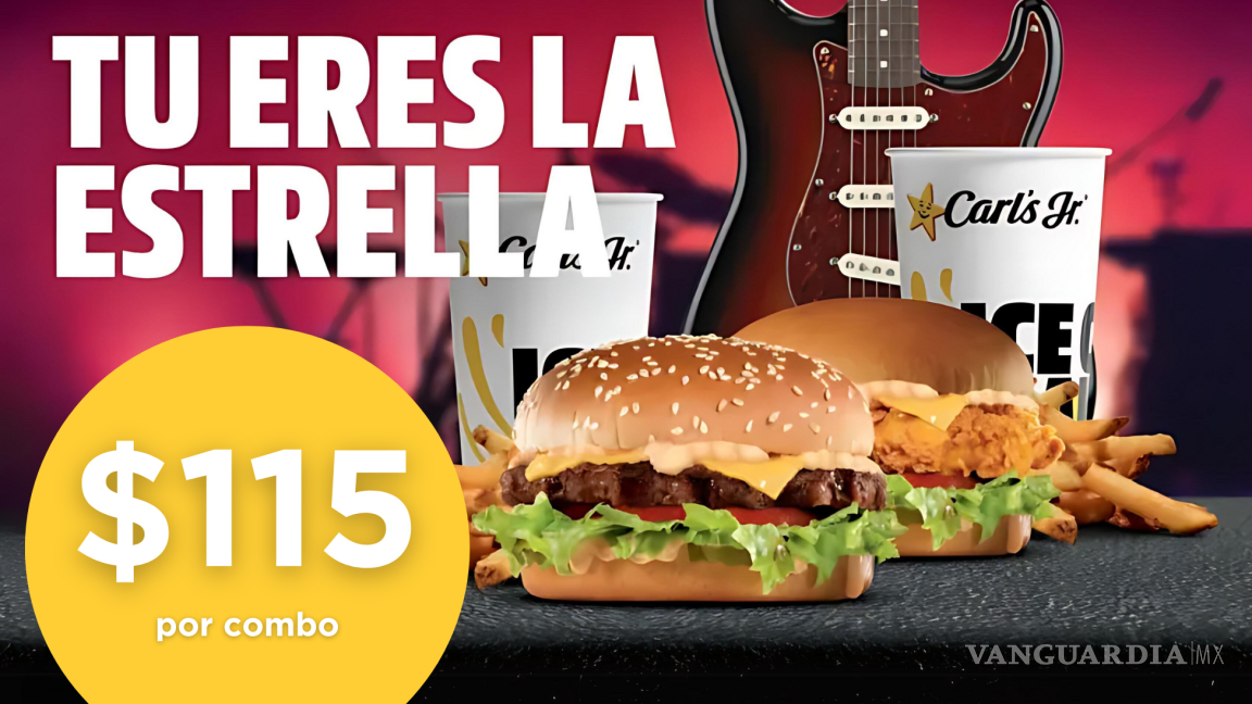 Combos de Carl’s Jr a tan solo 115 pesos... Estas son las dos hamburguesas que puedes comprar en promoción por tiempo limitado