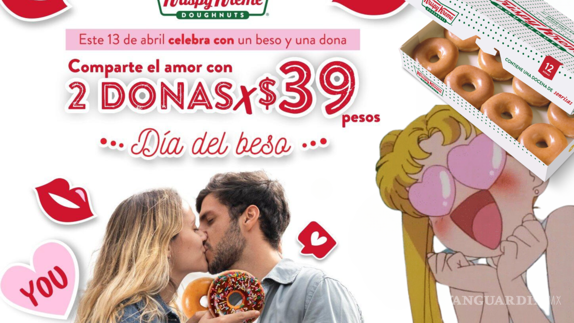 Krispy Kreme festeja el Día del Beso con promoción de 2 donas a 39 pesos; te decimos cómo obtenerla