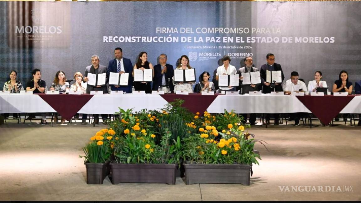 Gobierno de Morelos y asociaciones religiosas firman acuerdo por la paz