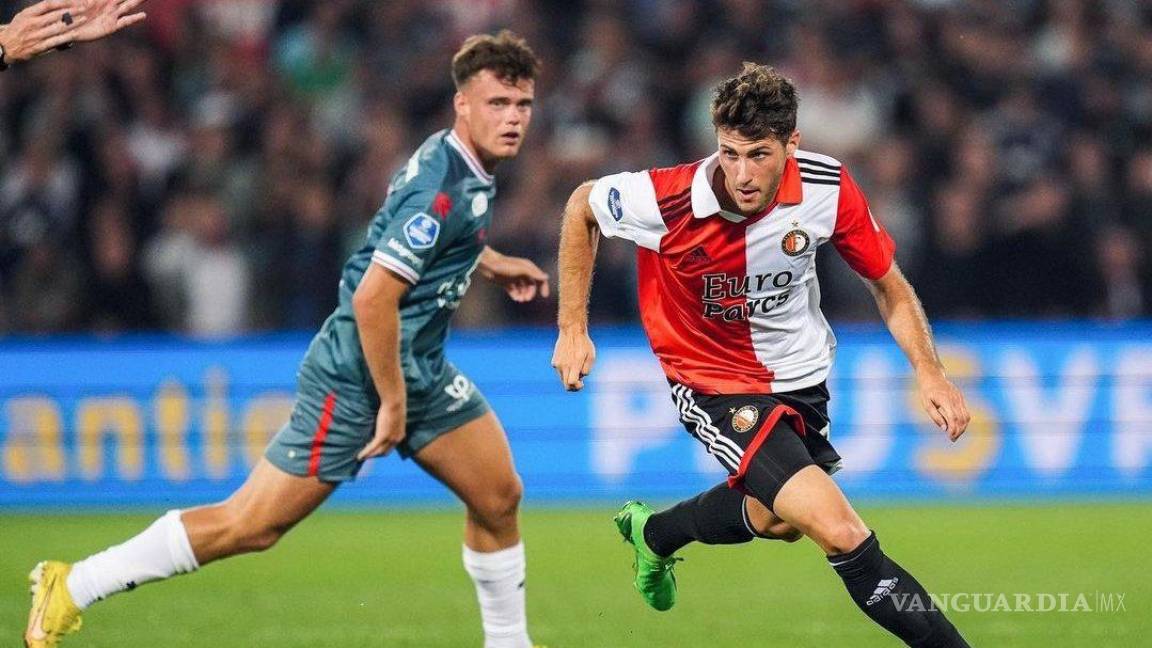 Santi Giménez no anota, pero el Feyenoord le gana al Groningen