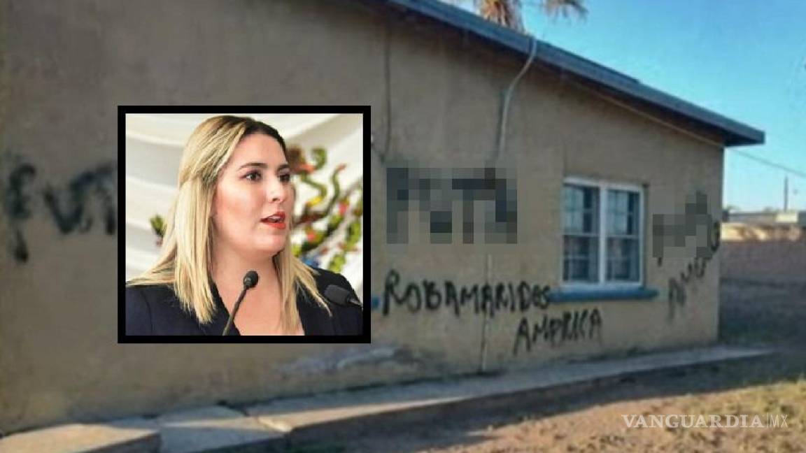 Acusan de “robamaridos” a diputada morenista en Chihuahua, vandalizan su casa