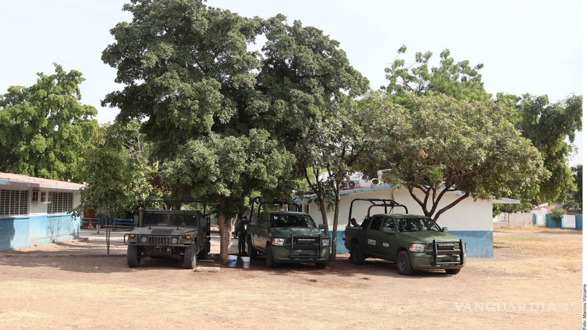 Militares cierran escuela primaria en Culiacán y la utilizan de cuartel