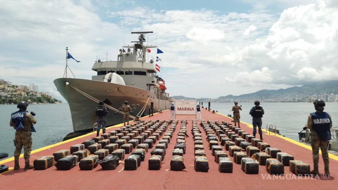 Asegura Semar más de 3.5 toneladas de cocaína frente a costas de Guerrero