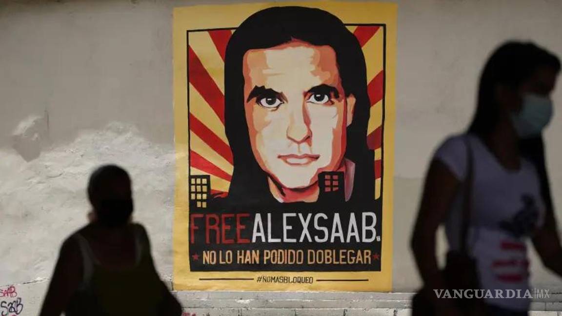 $!Un cartel del empresario colombiano y enviado especial venezolano Alex Saab, en Caracas, Venezuela, el 9 de septiembre de 2021.