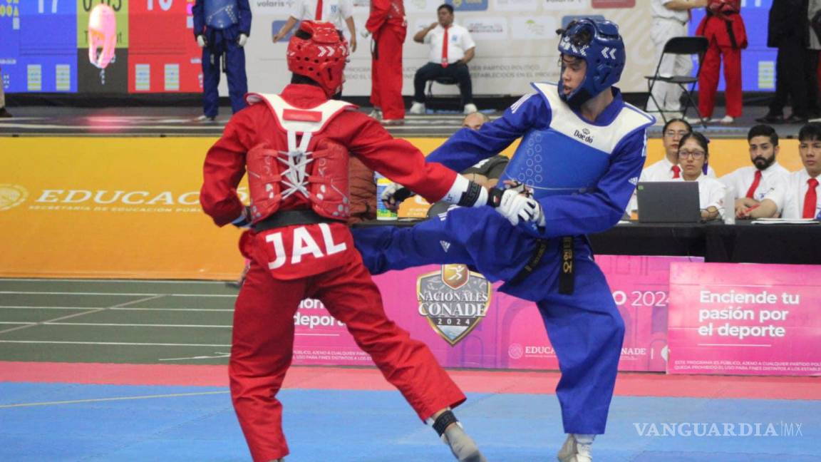 Coahuila cierra con ‘broche de bronce’ en taekwondo en los Nacionales Conade 2024