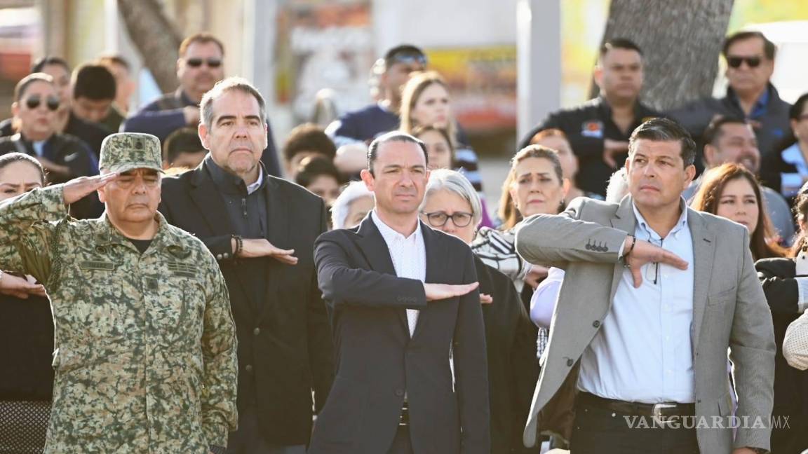 Conmemoran autoridades y estudiantes de Acuña el aniversario de la Expropiación Petrolera