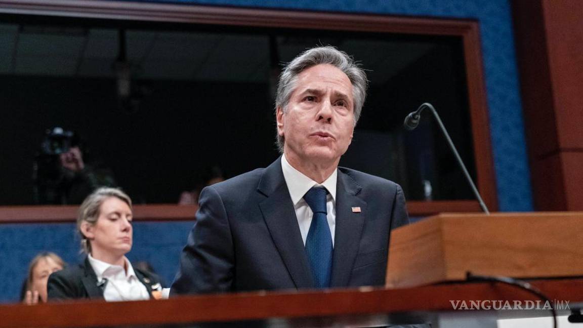 $!El secretario de Estado, Antony Blinken testifica ante el Comité de Asuntos Exteriores de la Cámara de Representantes en el Capitolio de Washington.