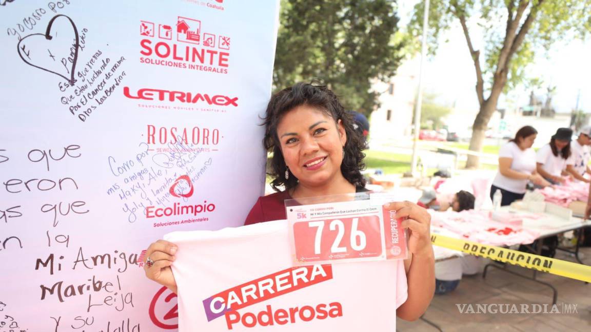 Invita Saltillo a correr contra el cáncer y este sábado entrega de kits para la Carrera Poderosa 5K