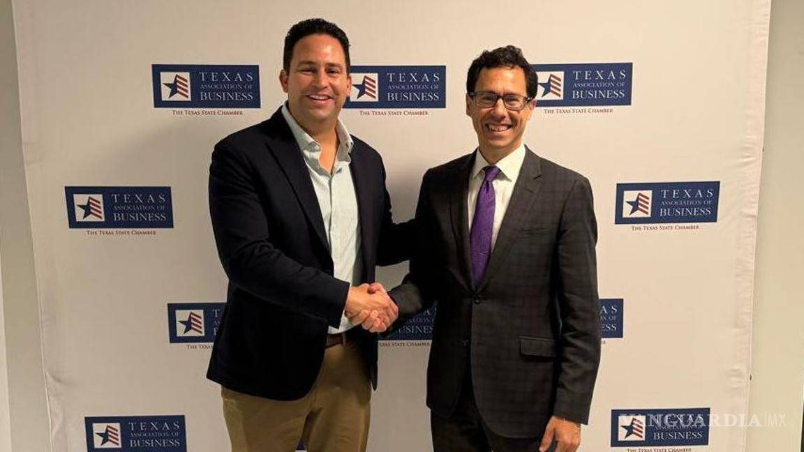 $!Javier Díaz González, alcalde electo de Saltillo, se reúne con Glenn Hamer, presidente de la Texas Association of Business, para fortalecer lazos económicos entre Saltillo y Texas.