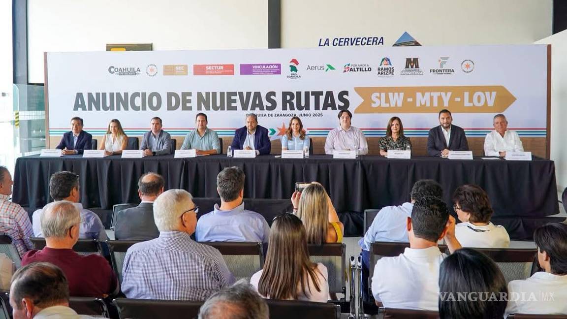 Aerus lanza vuelo Monclova-Monterrey con respaldo estatal y fortalece la conectividad