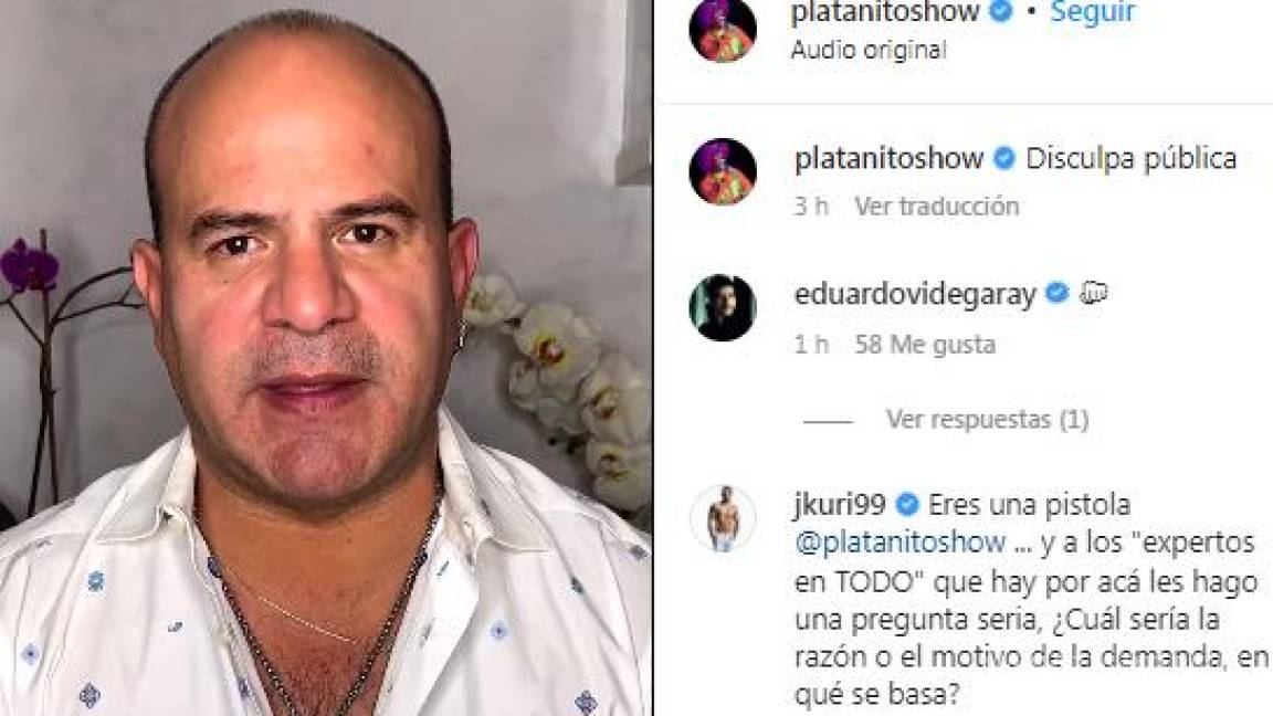 Platanito', sin maquillaje, ofrece disculpas públicas a los padres de  Debanhi; Franco Escamilla sale en su